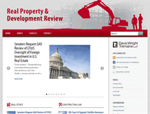 Tablet Screenshot of dwtrealpropertyreview.com